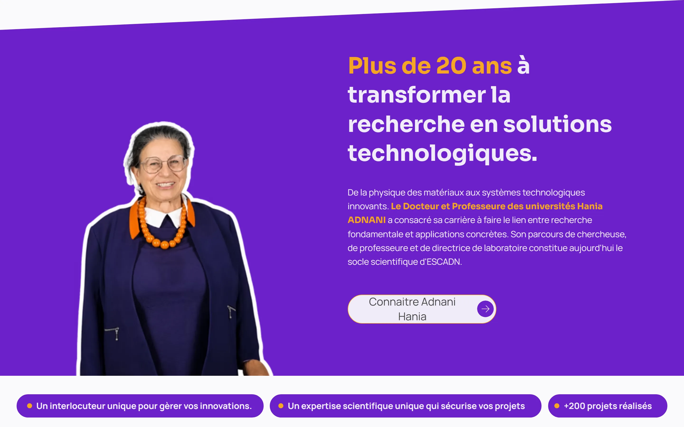 Section 2 du site ESCADN