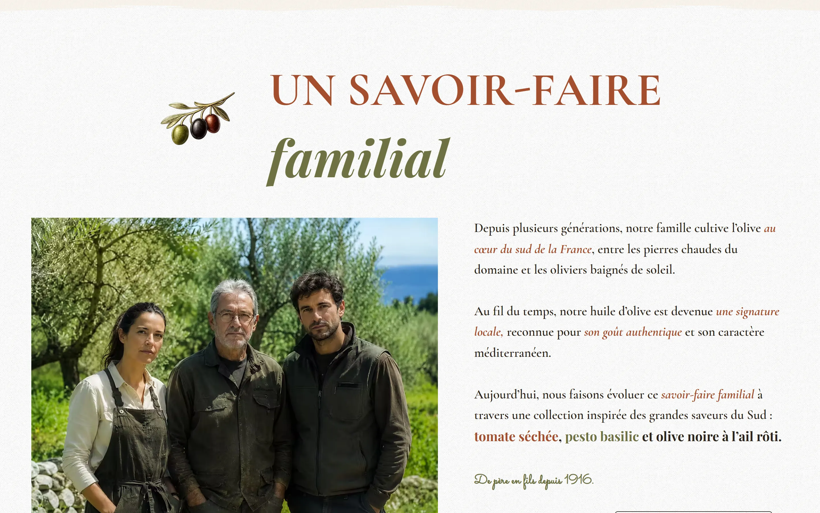 Section 3 du site Maison Soléa