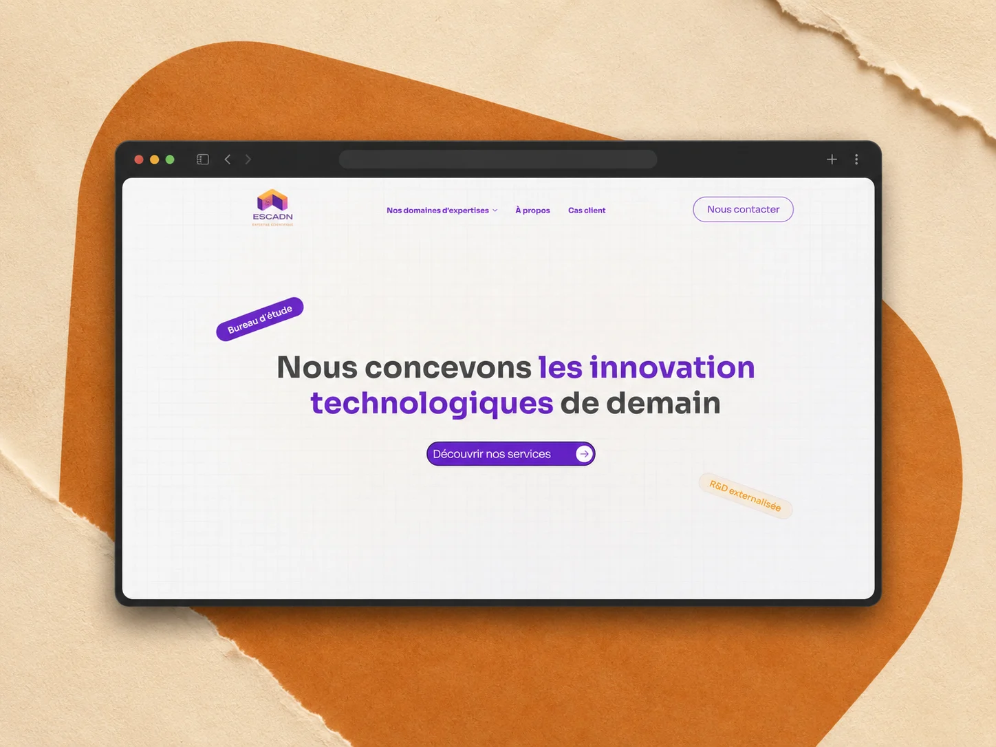 Site du bureau d’études ESCADN refondu sur Wix Studio